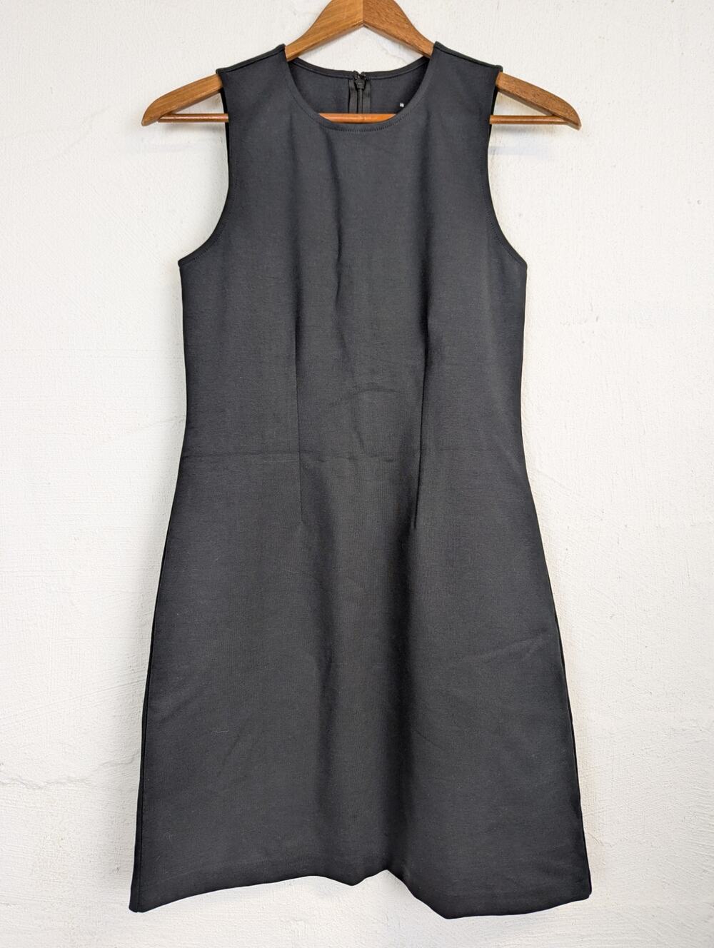 Everlane Sheath Dress Black Organic Cotton Short Classic Office Career Size XS